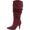 Burgundy Imit Suede