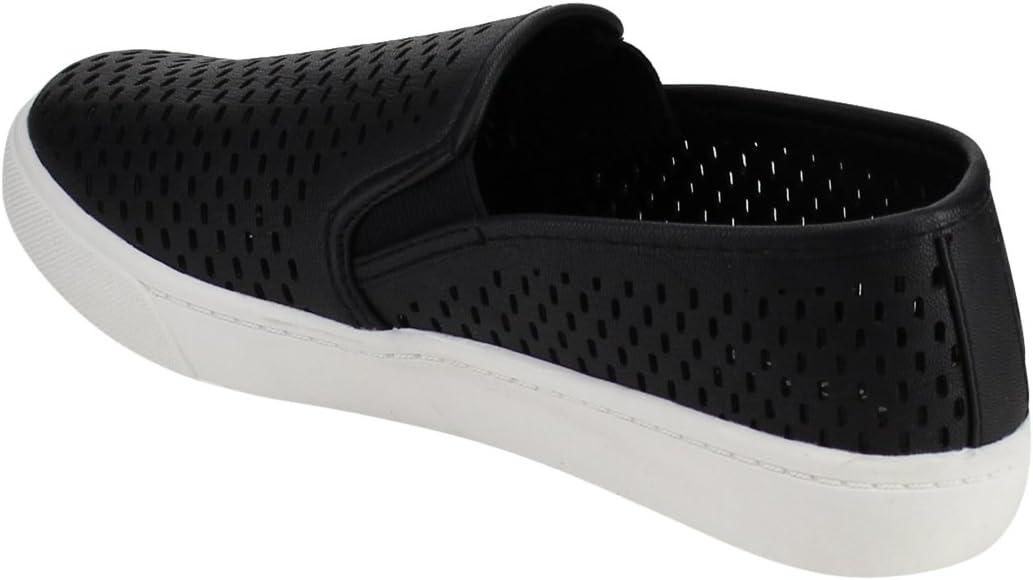 image:imageSoda AlpacaS Womens Causal Slip On White Sole Round Toe Boat Sneaker ShoesBlack