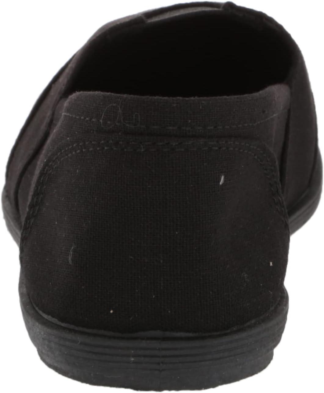 image:imageSoda Flat Women Shoes Linen Canvas Slip On Sneakers Loafers Memory Foam Gel Insoles Round Toe OBJIS All Black 11