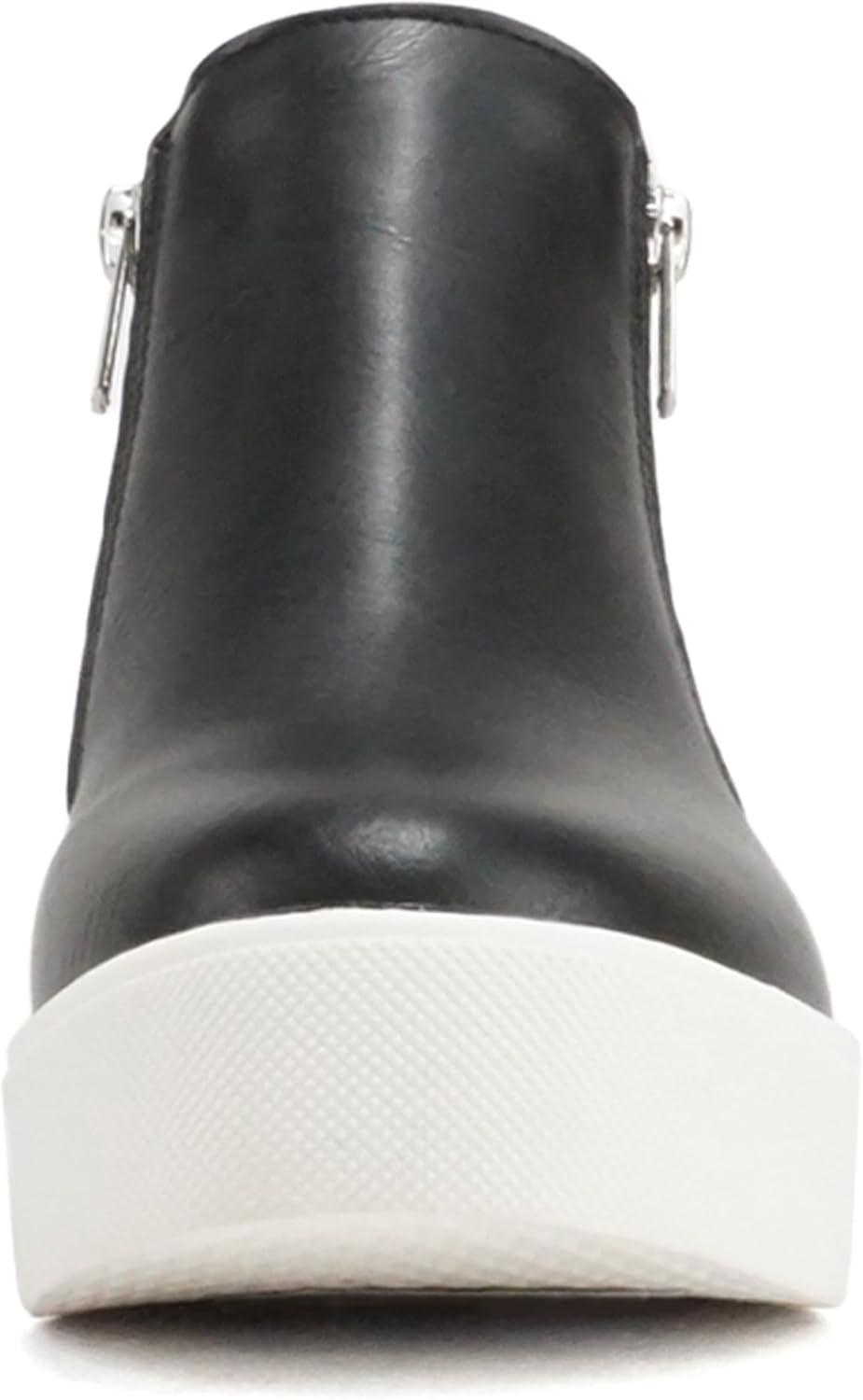 image:imageSoda Taylor Hidden Wedge Sole Booties Ankle Heels Sneaker Shoes Side ZipperBlack Pu