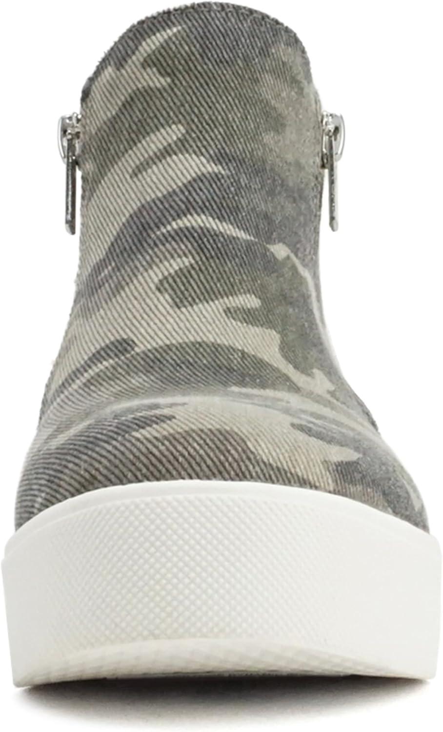 image:imageSoda Taylor Hidden Wedge Sole Booties Ankle Heels Sneaker Shoes Side ZipperCamouflage