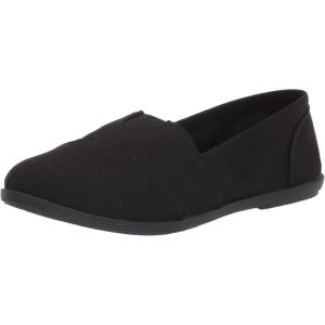 Soda Flat Women Shoes Linen Canvas Slip On Sneakers Loafers Memory Foam Gel Insoles Round Toe OBJI-S All Black 11