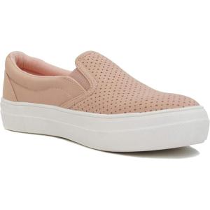 Soda Flat Women Shoes Slip On Loafers Casual Sneakers Memory Foam Insoles Hidden Platform/Flatform Round Toe Croft-G(Mauve)