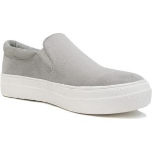 Soda TOPSHOE ave- Hike Platform Slip- On Sneaker w/Cushion Foam, Light Grey, 5.5