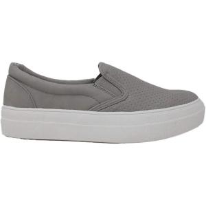Soda Women’s Preforated Slip On Sneakers (5.5, Clay NB C)
