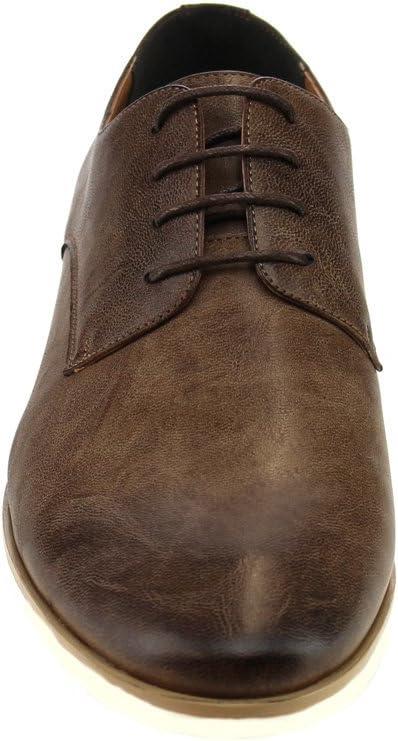 image:imageMens Flat Dress Formal Shoes Lace Up Oxfords Office Casual ARIDER ALAN02Dark Brown