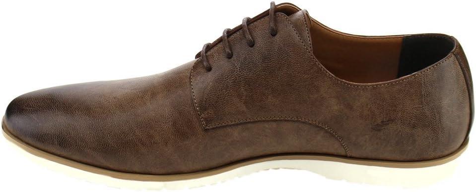 image:imageMens Flat Dress Formal Shoes Lace Up Oxfords Office Casual ARIDER ALAN02Dark Brown