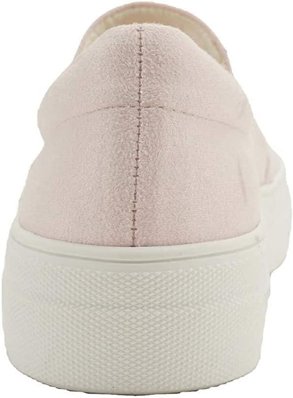 image:imageSoda Flat Women Shoes Slip On Loafers Casual Sneakers Memory Foam Insoles Hidden PlatformFlatform Round Toe HikeG Light Baby Pink 6