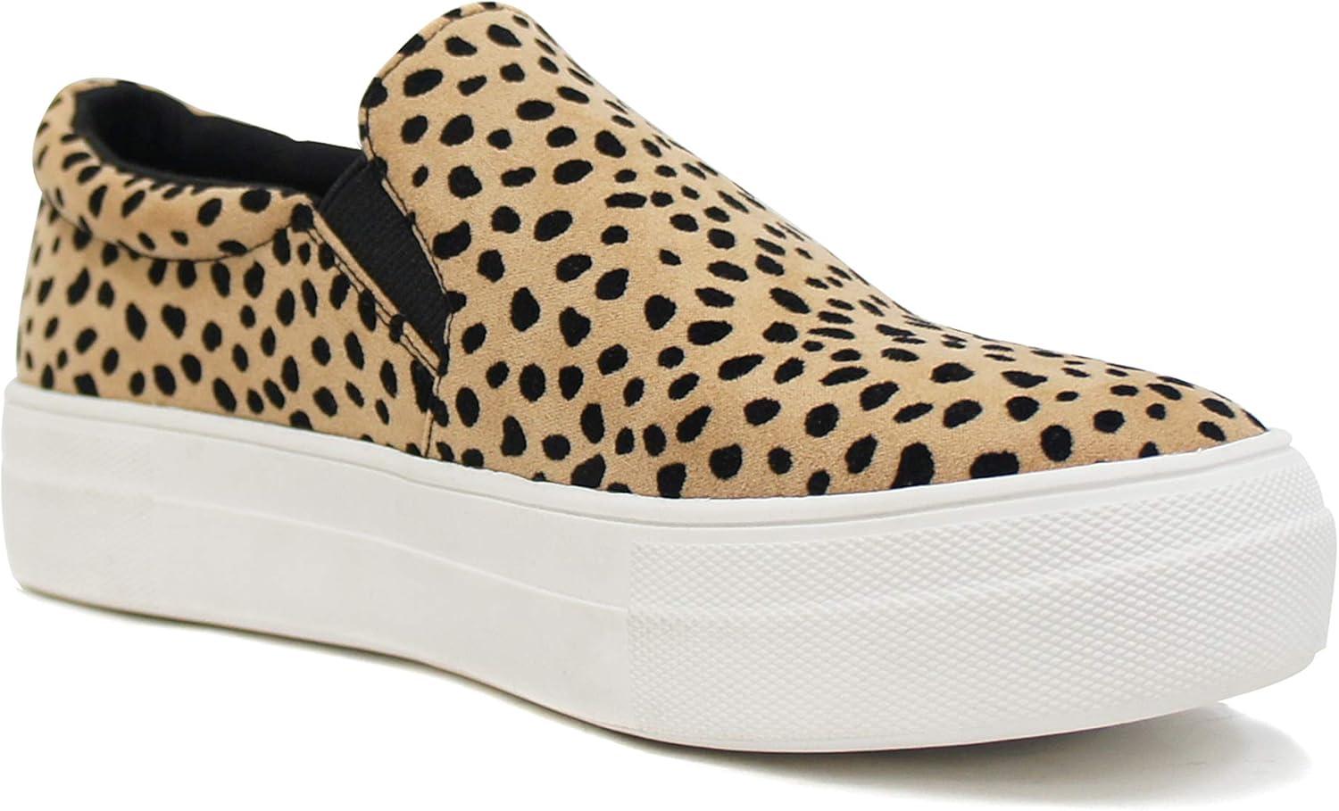 image:imageSoda Hike Trendyfashion Slip On Double Layer Foam Padded Cushion Sock Fashion SneakersNatural Leopard