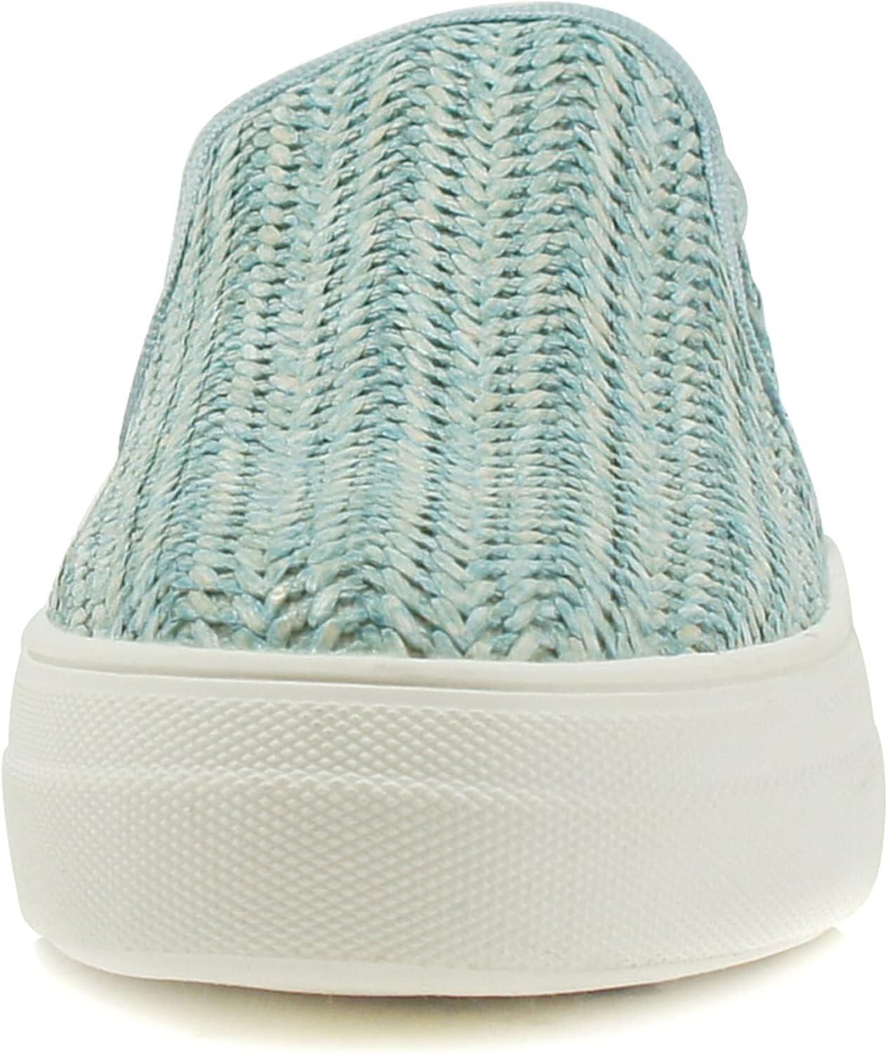 image:imageSoda TOPSHOE ave Hike Platform Slip On Sneaker wCushion FoamRaffia Pablue