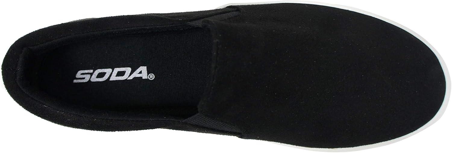 image:imageSoda Top Shoe Reign Womens Closed Toe Slip on Sneaker LoaferBlack Imsu