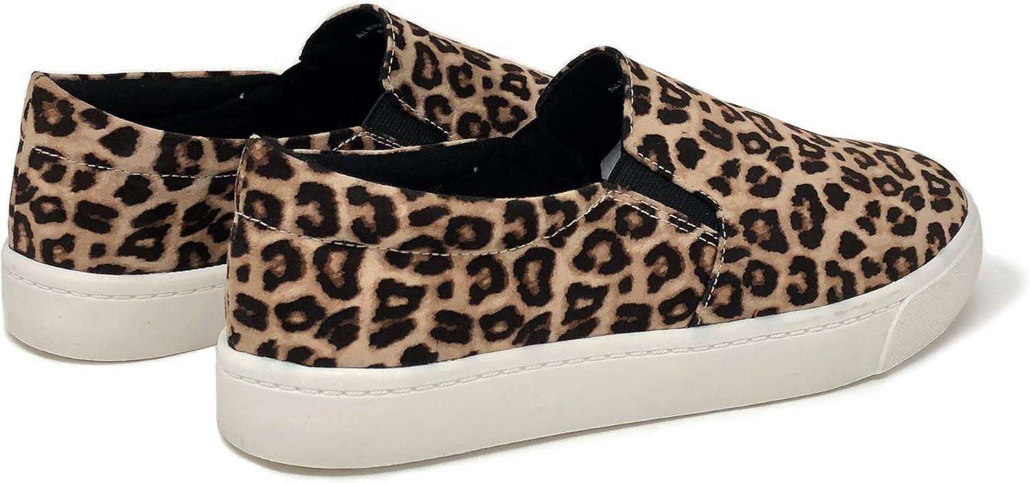 image:imageSoda Top Shoe Reign Womens Closed Toe Slip on Sneaker LoaferOatmeal Cheetah