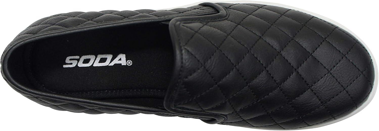 image:imageSoda Topshoe Avenue Alone Womens Preforated Slip On SneakersBlack