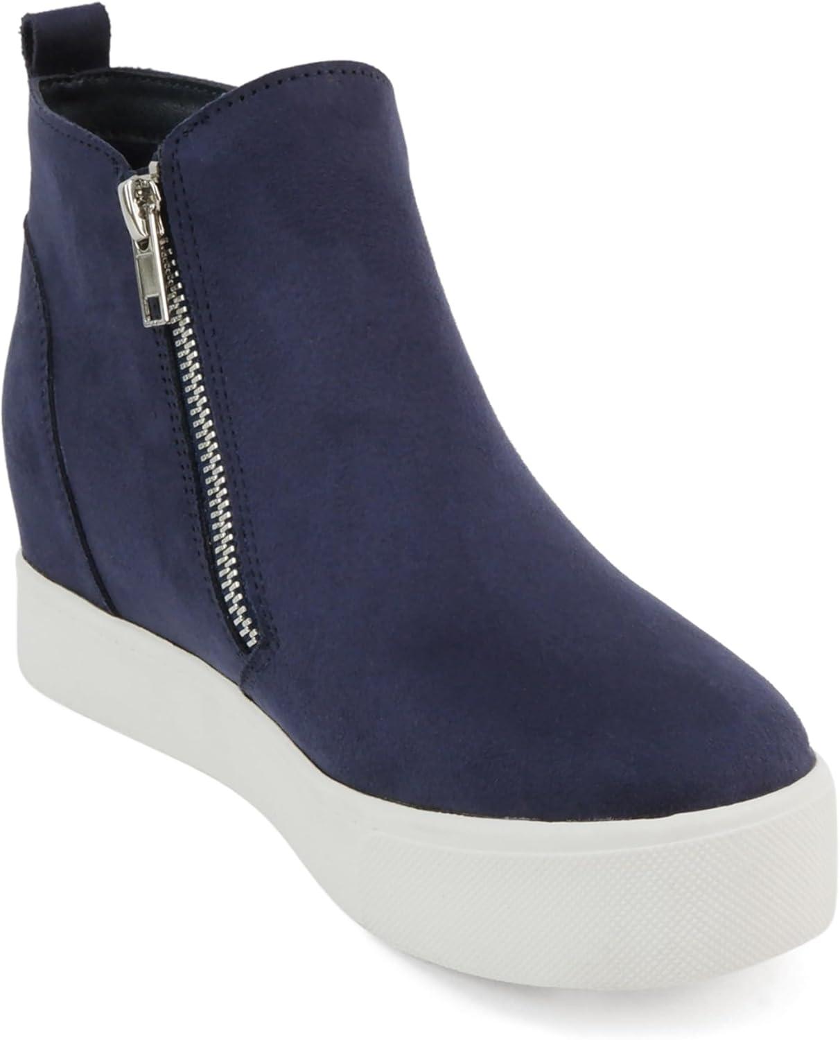 image:imageSoda Womens Taylor Nubuck Hight Top Slip On Fashion SneakersNavy Isu