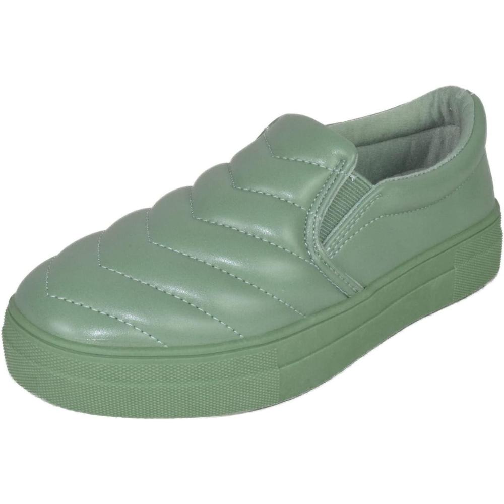 image:imageSoda Flat Women Shoes Slip On Loafers Casual Sneakers Memory Foam Insoles Hidden PlatformFlatform Round Toe AcornGSage