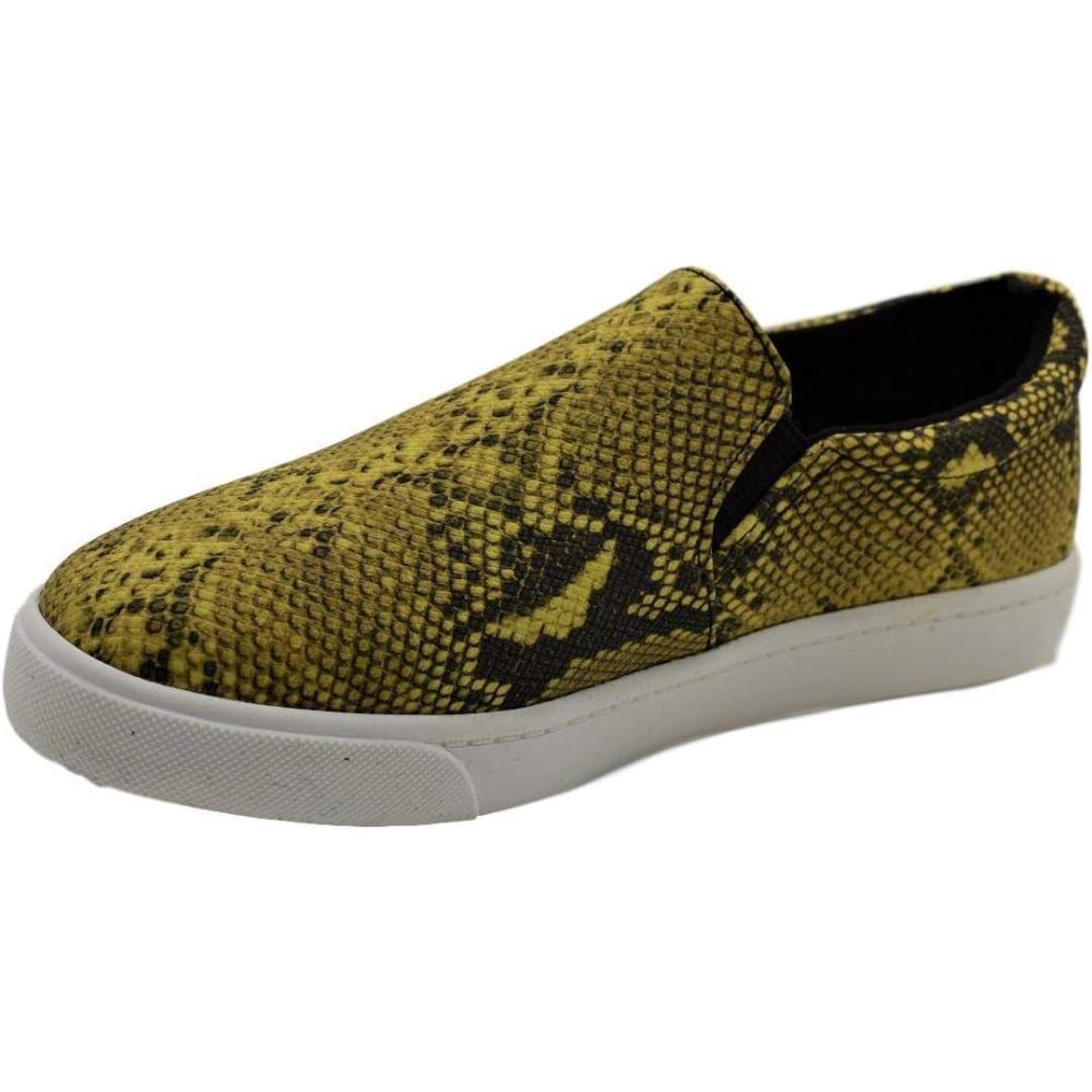 image:imageSoda Reign SlipOn Sneakers for Women Size 6 Mustard Python