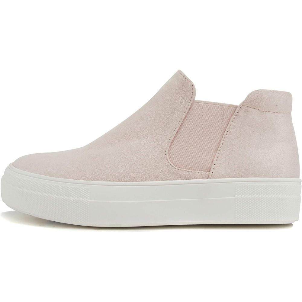 image:imageSoda Womens Woods Chelsea Canvas Platform Cushion Foam SneakersSoft Pink Imit