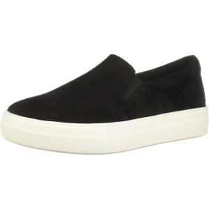 Soda Flat Women Shoes Slip On Loafers Casual Sneakers Memory Foam Insoles Hidden Platform/Flatform Round Toe Hike-G Black Suede 6