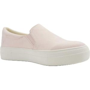 Soda Flat Women Shoes Slip On Loafers Casual Sneakers Memory Foam Insoles Hidden Platform/Flatform Round Toe Hike-G Light Baby Pink 6
