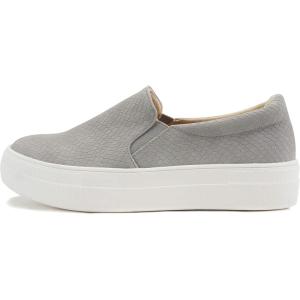 Soda Hike ~ Slip On Double Layer Foam Padded Cushion Sock Fashion Sneakers (Grey Cobra, Numeric_7)
