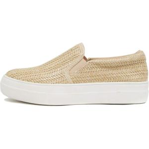 Soda TOPSHOE ave- Hike Platform Slip- On Sneaker w/Cushion Foam(Natural Raffia)