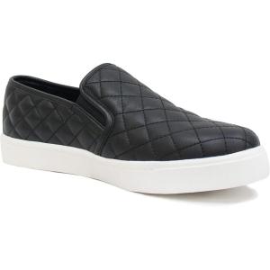 Soda Topshoe Avenue Alone Women’s Preforated Slip On Sneakers(Black)