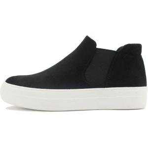 Soda Women’s Woods Chelsea Canvas Platform Cushion Foam Sneakers(Black Imit)