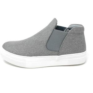 Soda Women’s Woods Chelsea Canvas Platform Cushion Foam Sneakers(Grey)