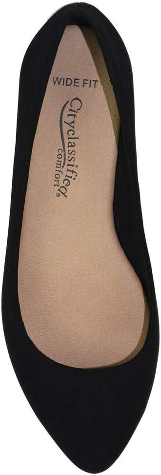 image:imageSoda City Classified Women Casual Flat Office Shoes Wide Width Fit Pointy Toe WHoldBlack Nb